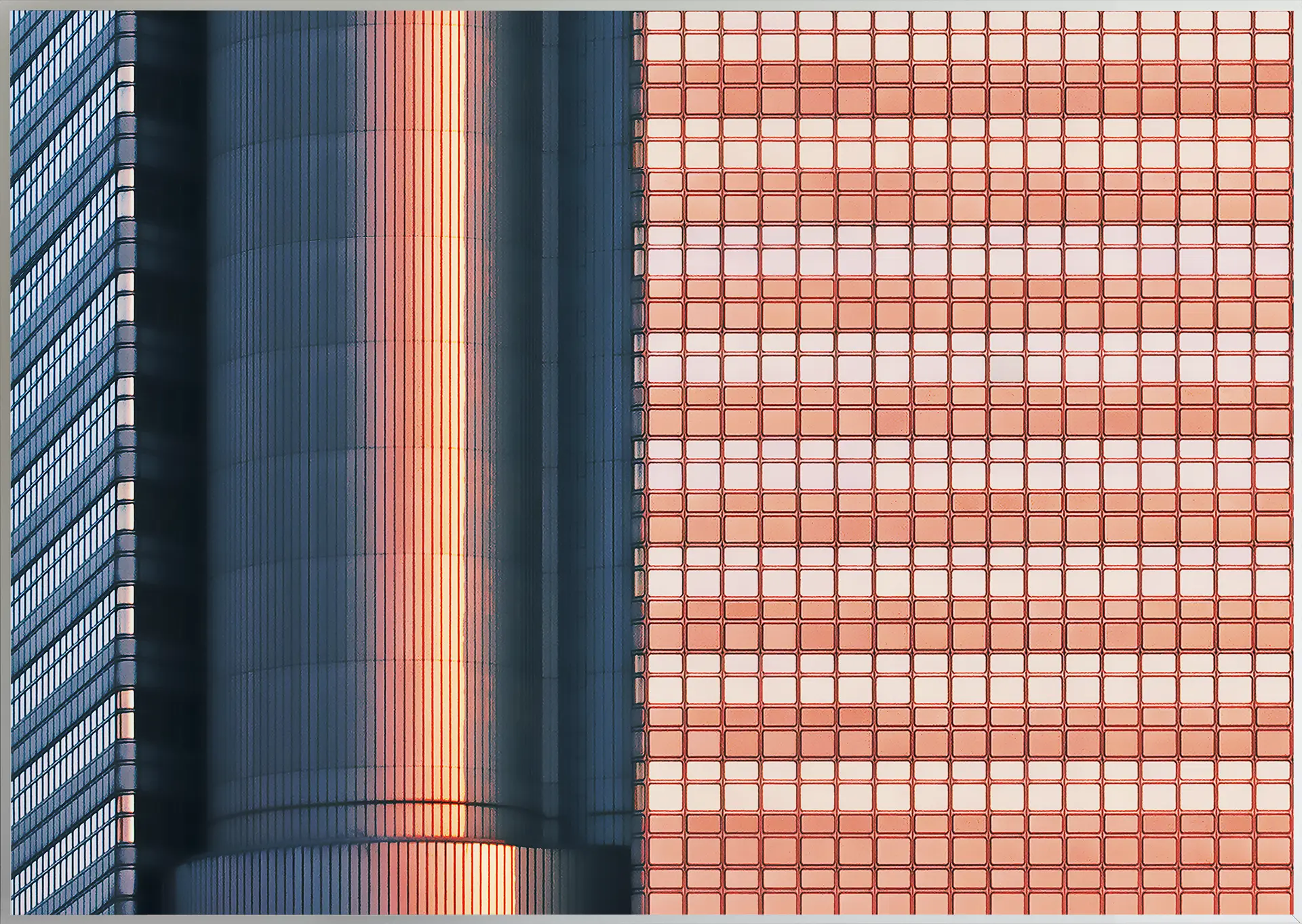 FineArt-Architektur-Hypohaus Hypobank im (Sonnen-)untergang